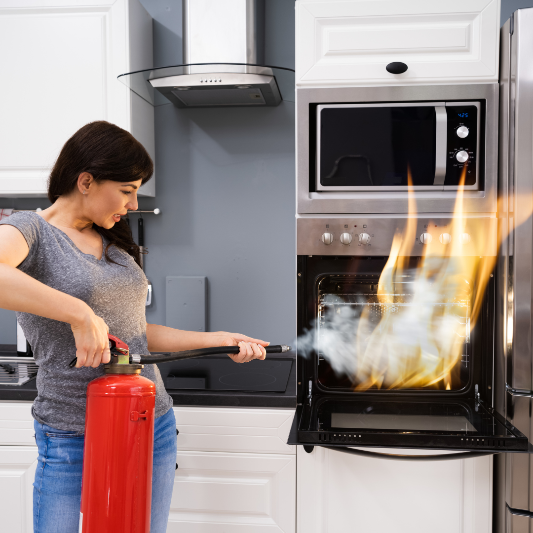 Indoor fire safety equipment in an Australian home